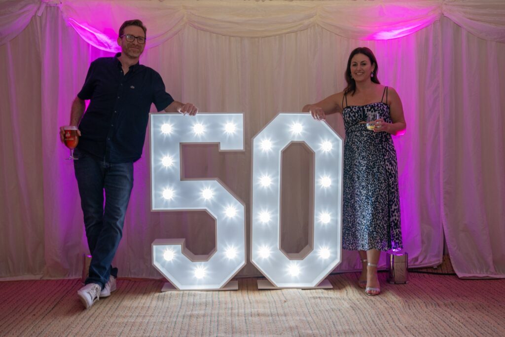 Karen&rsquo;s 50th birthday party at The Barn, Hulcott - Fill The Floor Discos