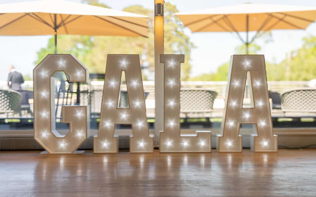 4ft Light Up GALA Letters at the Mayor of Runnymede’s Charity Gala