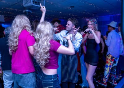 Couple dancing at a 60th birthday party at Amersham & Chiltern Rugby Club