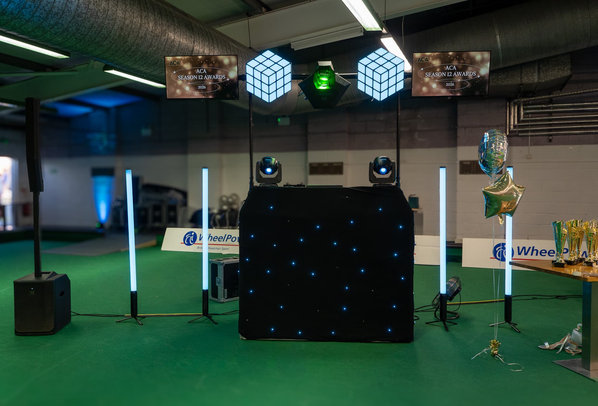 Magic mirror photo booth ready for guests at the Aylesbury Cheerleading Academy awards