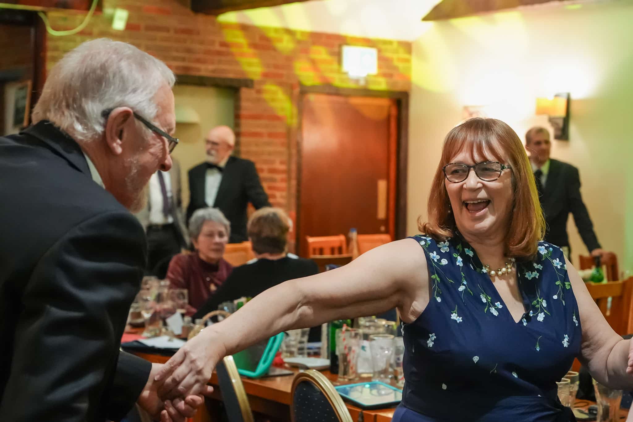 Members dancing at the West Wycombe Chamber Choir 20th anniversary celebration