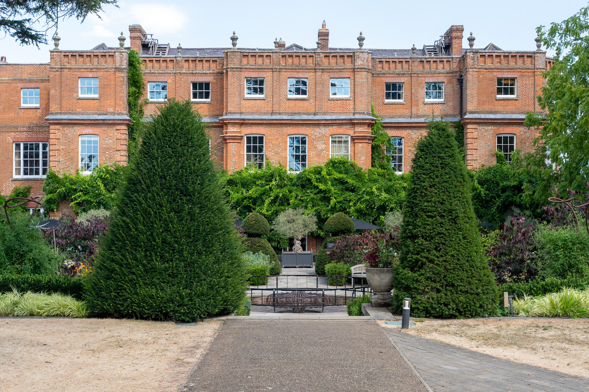The Mansion and formal gardens at The Grove, Chandlers Cross