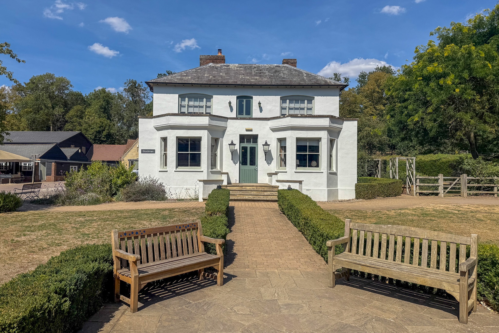 The white farmhouse at Tewinbury Farm